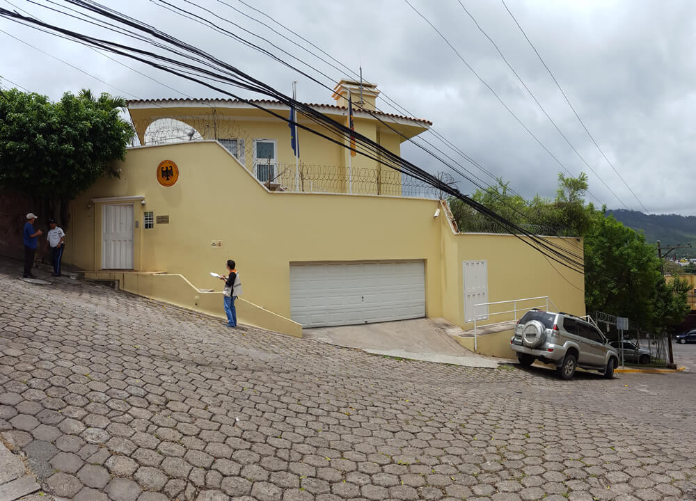Levantamiento De La Situación Actual Edificio De La Embajada De Alemania En Tegucigalpa, Honduras