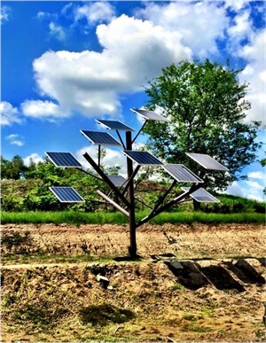Un árbol solar es el diseño de un sistema fotovoltaico que imita a la flora, o que en pocas palabras imita la vida